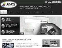 Tablet Screenshot of islandsecurity.com